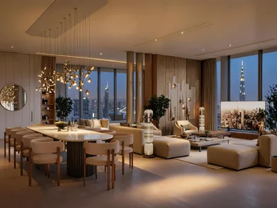 Wohnanlage Duplex apartments in the new skyscraper DNWT Residences, Business Bay area, Dubai, UAE