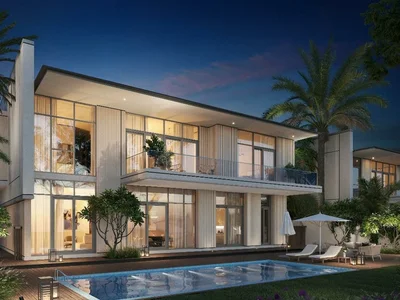 Zespół mieszkaniowy New villas and townhouses in a gated residence District 11 Opal Gardens with beaches, in the quiet residential area of MBR, Dubai, UAE