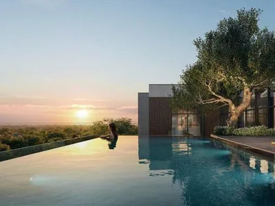 Complejo residencial New large complex Ghaf Woods (Capria) with swimming pools, restaurants and a forest area, Ghaf Woods, Dubai, UAE