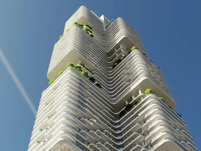 Wohnanlage Society House complex with rooftop terrace, rooftop bar and four gardens with panoramic views of the city centre, Downtown Dubai, Dubai, UAE