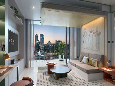 Complexe résidentiel New complex of furnished apartments Rove Home Marasi Drive with swimming pools and a co-working area in the heart of Business Bay, Dubai, UAE