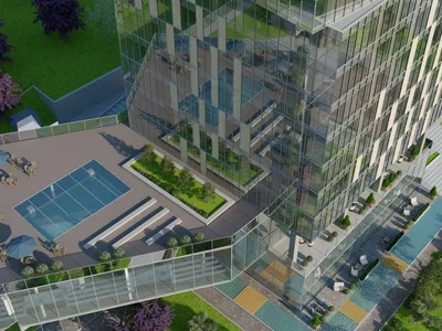 Wohnanlage High-rise residence with a swimming pool and a sports center near the coast, Istanbul, Turkey