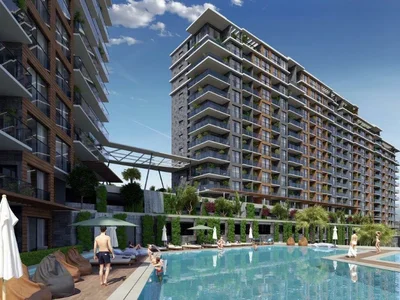 Residential complex New residence with swimming pool and a fitness center, Izmir, Turkey