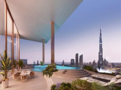 Zespół mieszkaniowy New high-rise Fairmont Residences Solara Tower with swimming pools within walking distance of Burj Khalifa, Business Bay, Dubai, UAE