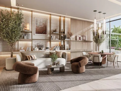 Complejo residencial New residential complex ES Golf Meadow with swimming pools and a golf course, Emaar South, Dubai, UAE