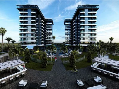 Wohnanlage New residence with swimming pools, an aqua park and a private beach, Avsallar, Turkey
