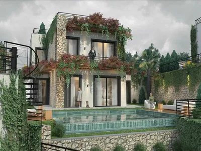 Zespół mieszkaniowy New residence with a swimming pool at 500 meters from the sea, Bodrum, Turkey