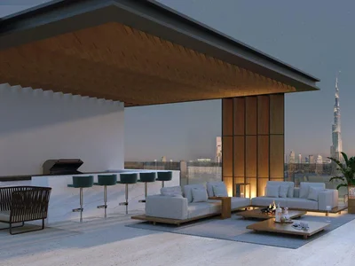 Residential complex New complex Harrisoni Villas La Mer with a swimming pool and panoramic views close to Burj Khalifa, La Mer, Dubai, UAE