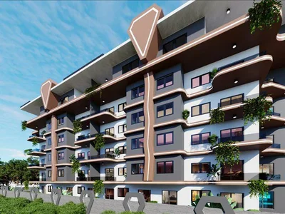 Zespół mieszkaniowy New residence with swimming pools and a garden at 500 meters from the beach, Gazipasa, Turkey