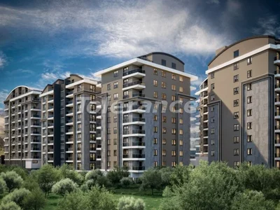 Complexe résidentiel Nouveaux appartements du promoteur 1+1, 2+1, 3+1 à Muratpaşa, Antalya dans un complexe avec piscine en paiement échelonné