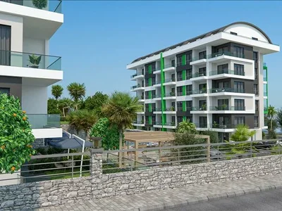 Zespół mieszkaniowy New residence with swimming pools and a spa complex at 200 meters from the sea, Kargilak, Turkey