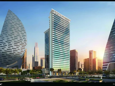 Wohnanlage High-rise residence Merano Tower with around-the-clock security close to Burj Khalifa and Jumeirah Beach, Business Bay area, Dubai, UAE