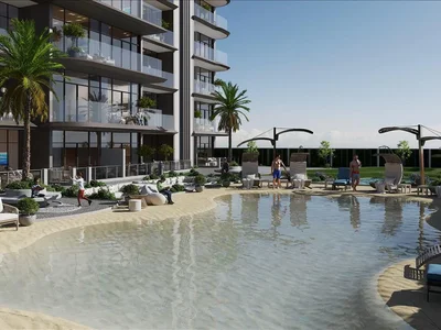 Wohnanlage New complex Floarea Skies with swimming pools, a garden and a mini golf, JVC, Dubai, UAE