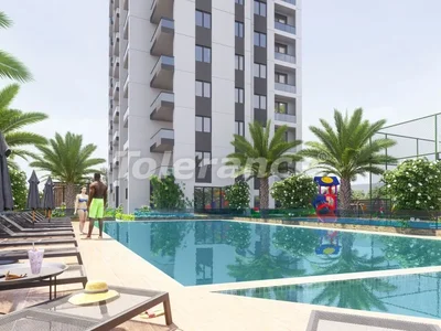 Zespół mieszkaniowy Apartments 1+1, 2+1 from the developer in Erdemli, Mersin with a swimming pool and installments