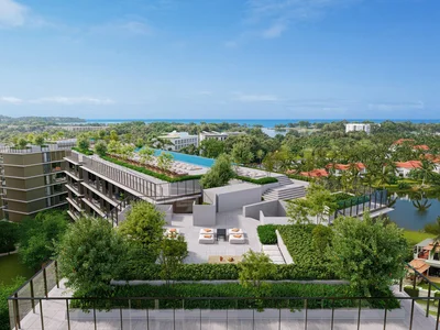 Complejo residencial New low-rise residence with roof-top swimming pools and lounge areas in the prestigious area of Bang Tao, Phuket, Thailand