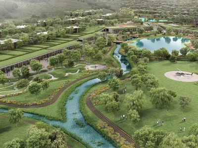 Wohnanlage Villas with swimming pools and sports club, with views of the forest and the Black Sea, Riva, Beykoz, Istanbul, Turkey