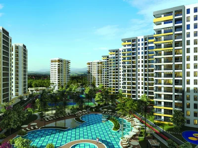 Wohnanlage Residential complex with three swimming pools, spa and sports areas, Deşemealtı, Antalya, Turkey