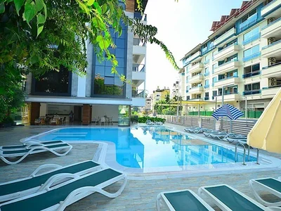 Zespół mieszkaniowy Furnished 1+1 apartment in the center of Alanya for residence permit.