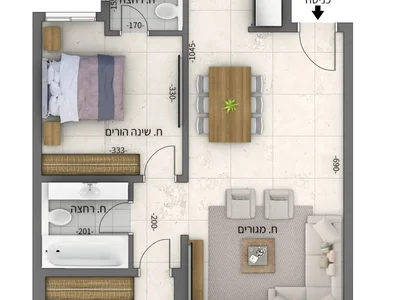 Dzielnica mieszkaniowa Bonne occasion a ne pas manquer 3 pieces neuf a vendre dans projet tama 38 au coeur de bat yam