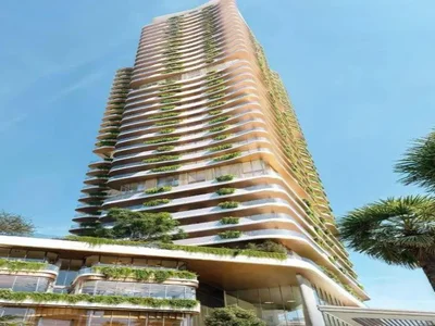 Zespół mieszkaniowy Duplex apartments in the new Mural Residence with a swimming pool, a spa complex and a private beach, Dubai Maritime City, Dubai, UAE