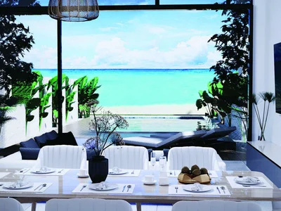 Wohnanlage New two-level villas with pools right on the beach, Nathon, Samui, Thailand