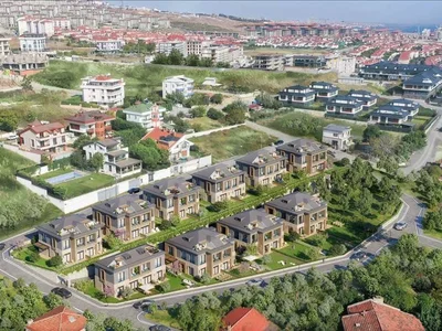Wohnanlage New complex of villas with a swimming pool and a sports club, Istanbul, Turkey