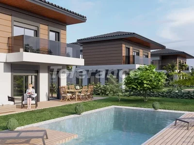 Wieś domków Detached villas 4+1, 5+1 in Çeşme, İzmir with a private pool and sea view