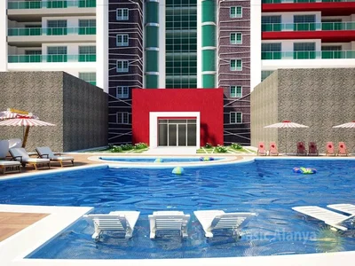 Dzielnica mieszkaniowa Modern apartment with full facilities for sale in Mahmutlar
