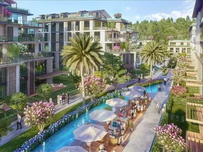 Wohnanlage New residence with swimming pools and kids' playgrounds close to the forest and the lake, Istanbul, Turkey