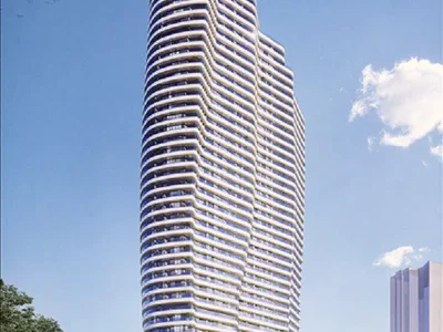 Residential complex New high-rise residence with swimming pools and a green area close to the coast, Izmir, Turkey