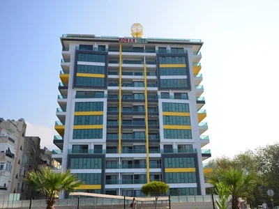 Zespół mieszkaniowy Furnished 2+1 apartment in Konak Seaside Tower complex on the first coastline.
