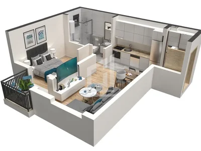 Wohnviertel Stan 37 m² na Prodaju – Bijela, Herceg Novi