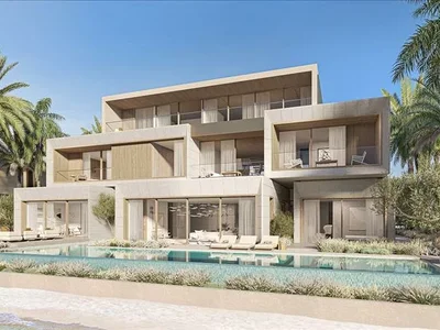 Complexe résidentiel New complex of beachfront villas Coral villas with swimming pools and sea views, Palm Jebel Ali, Dubai, UAE