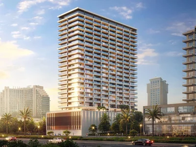 Complejo residencial Apartments in the new Ivory residence with swimming pools and a mini golf course in the Al Jaddaf area, Dubai