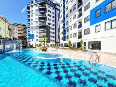 Zespół mieszkaniowy Furnished 2+1 apartment in Cleopatra Konak Twin Towers complex.