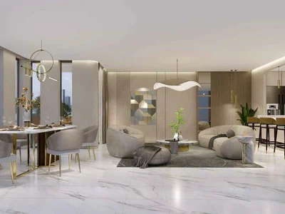 Complejo residencial New high-rise One B Tower with a swimming pool, lounge areas and a co-working area, Al Quoz, Dubai, UAE