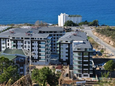 Dzielnica mieszkaniowa Contemporary seafront apartment in Alanya