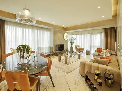 Complexe résidentiel High-rise residence with a park, a swimming pool and a tennis court close to metro stations, in the popular area of Sisli, Istanbul, Turkey