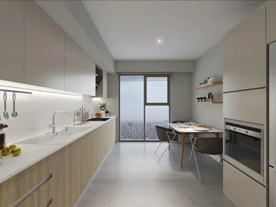 Zespół mieszkaniowy Residence with a garden and co-working areas in front of the metro station, Istanbul, Turkey
