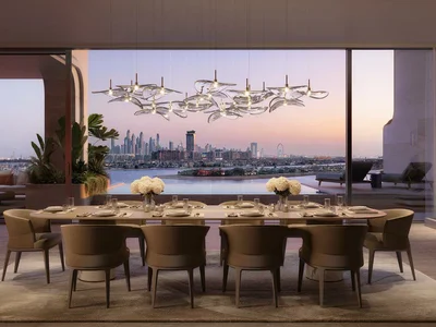 Complexe résidentiel New luxury waterfront residence Alba with a private beach and a spa center in the exclusive area, Palm Jumeirah, Dubai, UAE