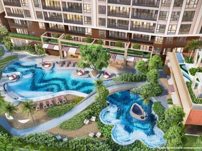 Complexe résidentiel New residence with a swimming pool and a co-working area at 800 meters from Kata Beach, Phuket, Thailand