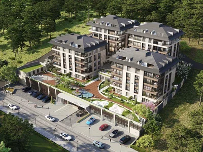 Zespół mieszkaniowy New residence with a swimming pool, a fitness center and views of the Bosphorus, 30 minutes away from the coast, Istanbul, Turkey