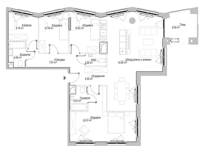Жилой комплекс 5-комнатная квартира 119,86 м² в Варшаве — Białołęka