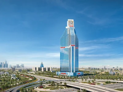 Complexe résidentiel High-rise residential complex Timez with a wide range of amenities in the Silicon Oasis area, Dubai, UAE
