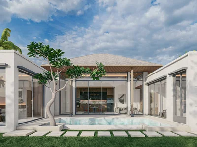 Residential complex New complex of modern villas with swimming pools near an international school, Phuket, Thailand