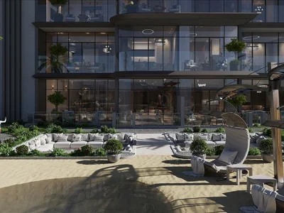 Wohnanlage New complex Floarea Skies with swimming pools, a garden and a mini golf, JVC, Dubai, UAE