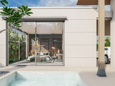 Residential complex New complex of modern villas with swimming pools near an international school, Phuket, Thailand