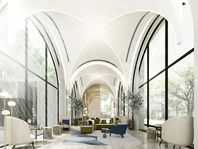 Residential complex New residential complex with lounge areas, Bangkok, Thailand