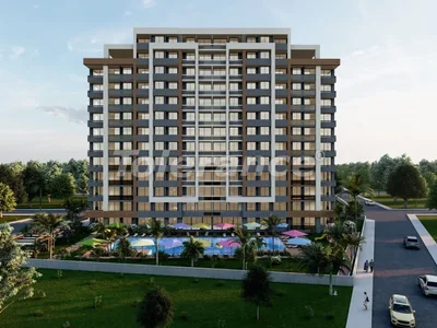 Wohnanlage Apartments 1+1, 2+1 vom Bauträger in Erdemli, Mersin mit Pool