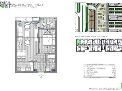 Wohnviertel Stan 49 m² na Prodaju – Central Point, Podgorica